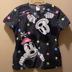 Disney nursing scrub top